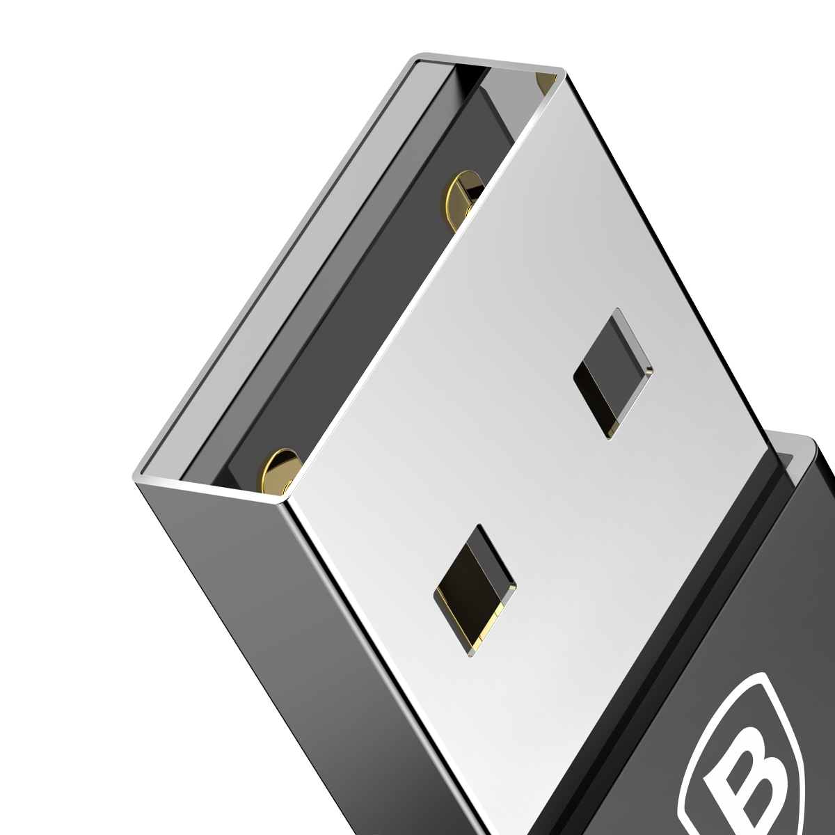Adaptador Conversor Baseus USB Macho para Tipo-C Fêmea