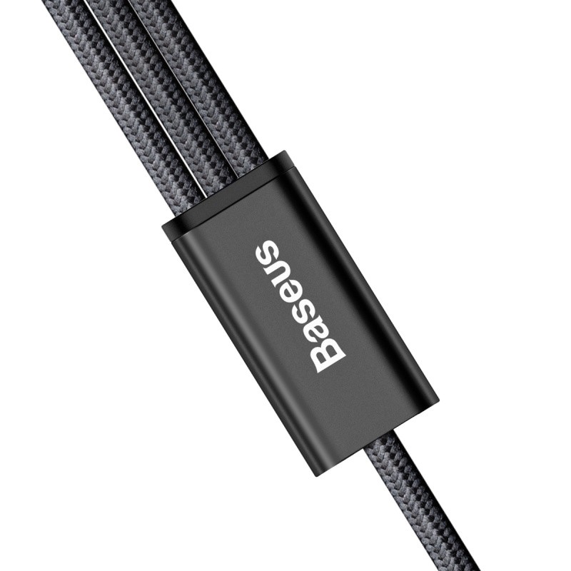 Cabo 3n1 Rapid Series: Micro USB + Lightning + Type-C para USB