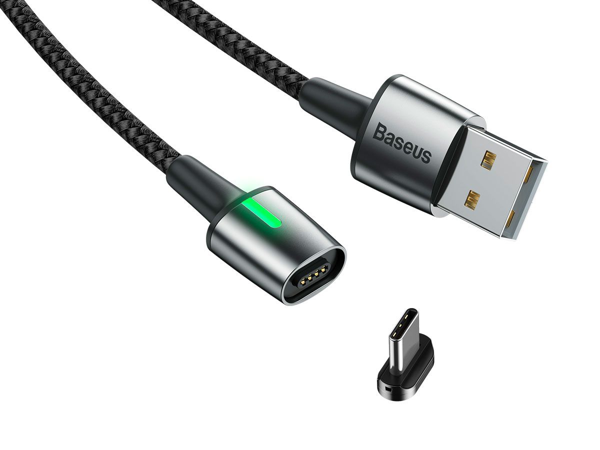Cabo Type-C para USB Baseus Com Ponta Magnética 3A e 100CM