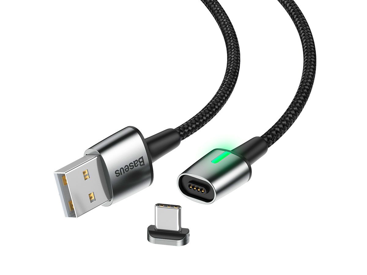 Cabo Type-C para USB Baseus Com Ponta Magnética 3A e 100CM