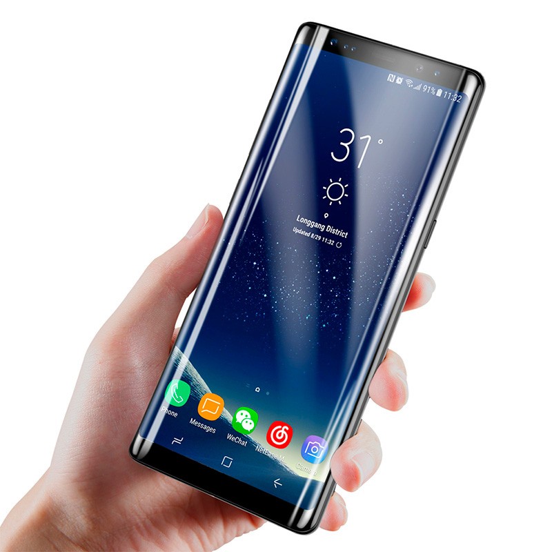 Película Baseus 3D Arc Em Vidro Temperado Para Samsung Galaxy Note 8