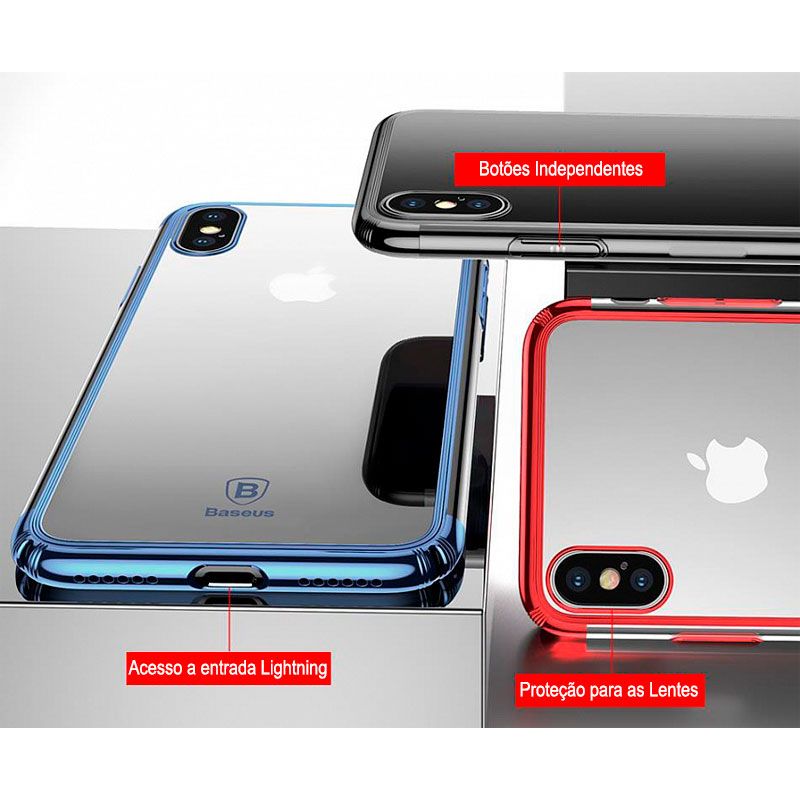 Capa Protetora Ultra Slim Baseus Minju para iPhone X