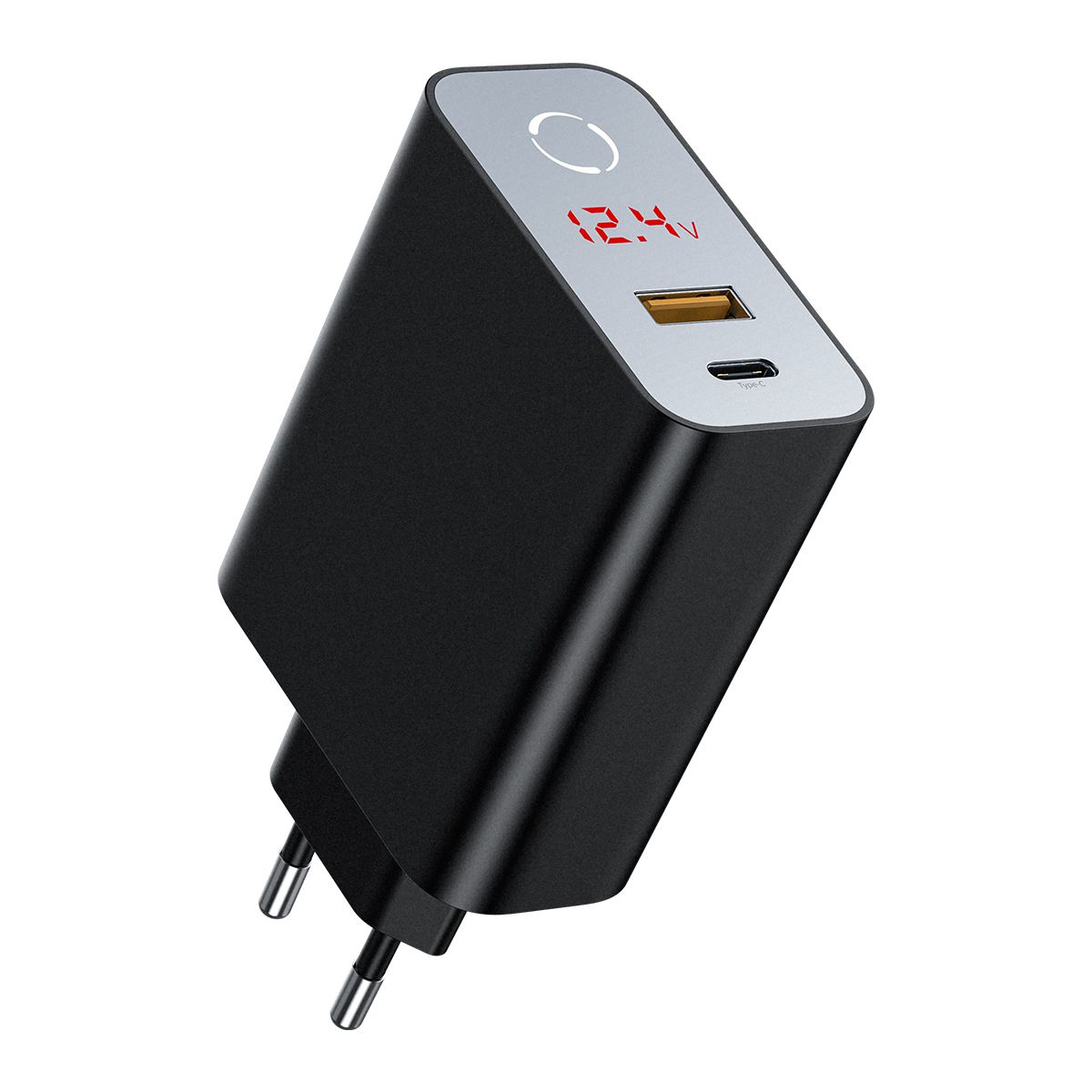 Carregador de Parede Inteligente com Digital Display Type-C + USB Baseus Speed PPS 45W 