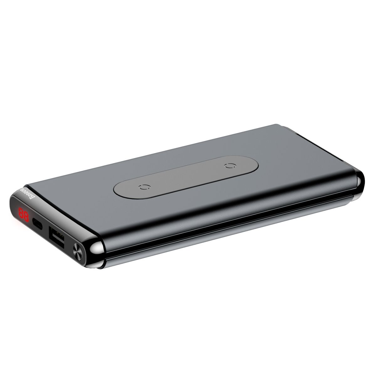 Carregador Portátil para Smartphones, PC e Mac com entrada USB-C e Carregamento Sem Fio Baseus 10000mAh 