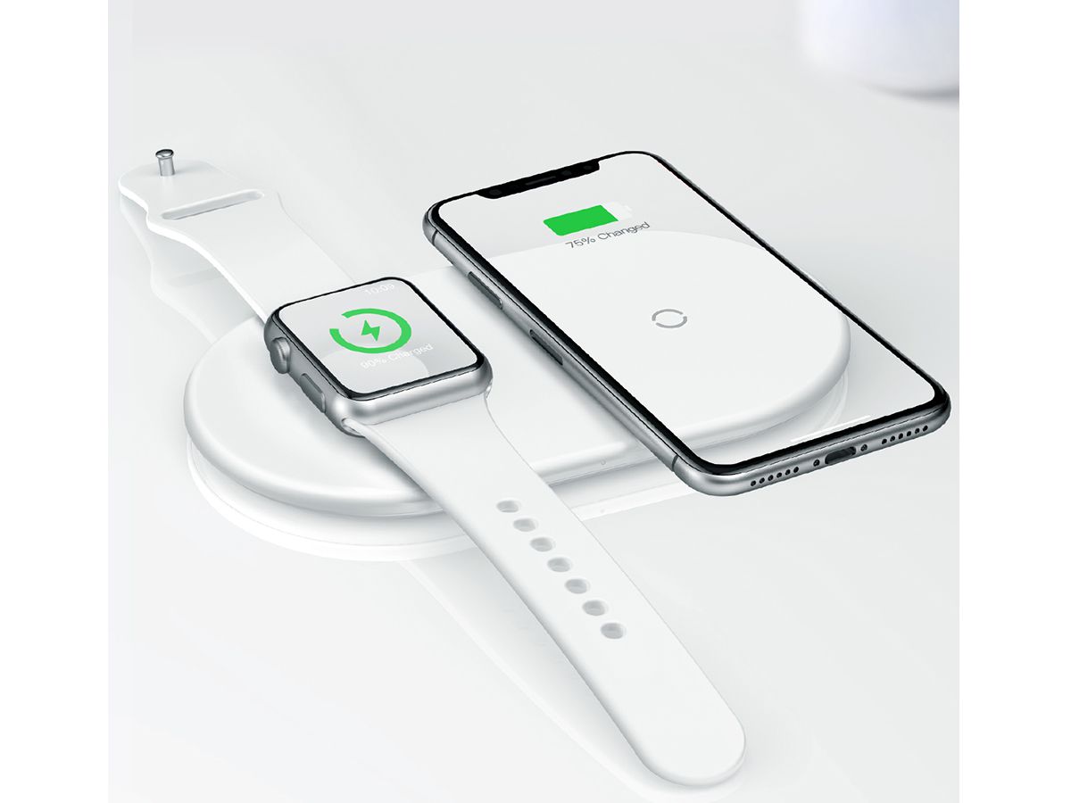 Carregador Sem Fio 2n1 Baseus para Apple Watch e Smartphones
