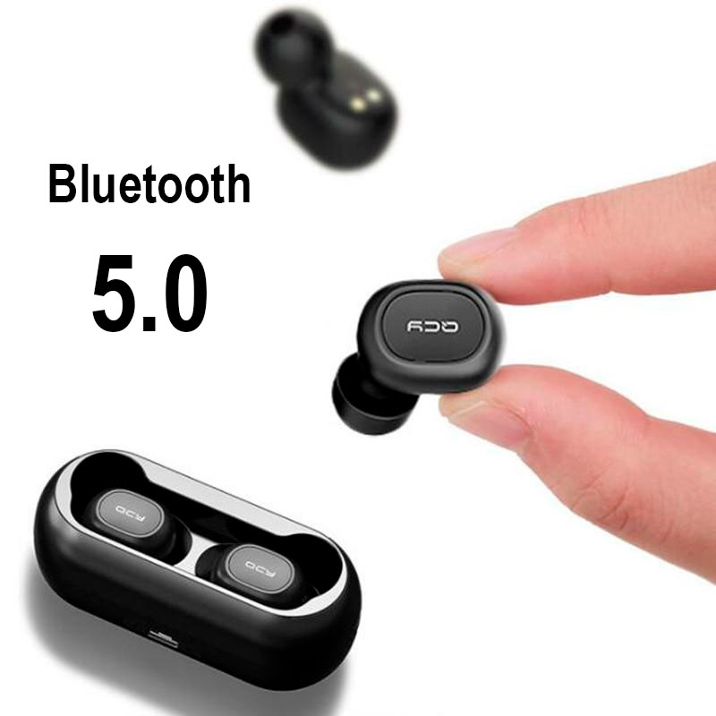 Fone Bluetooth 5.0 QCY T1C TWS Com Case Carregador de 380 mAh