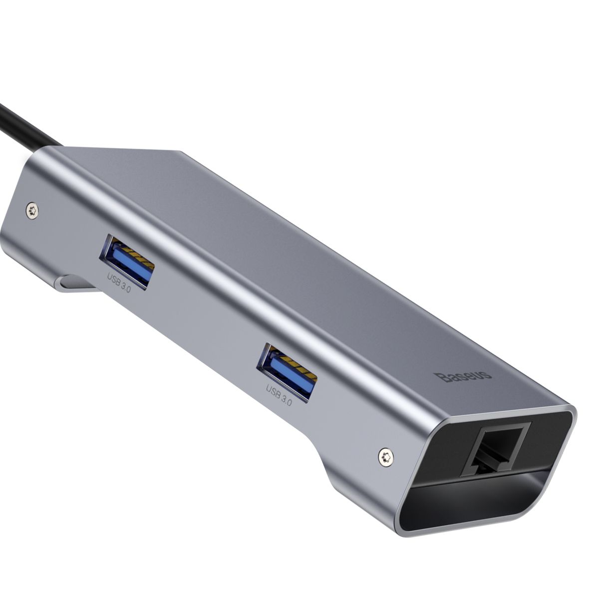 HUB Baseus Square Desk 7n1 Type-C para LAN + 2 USB + SD + MicroSD + Type-C + HDMI 4K