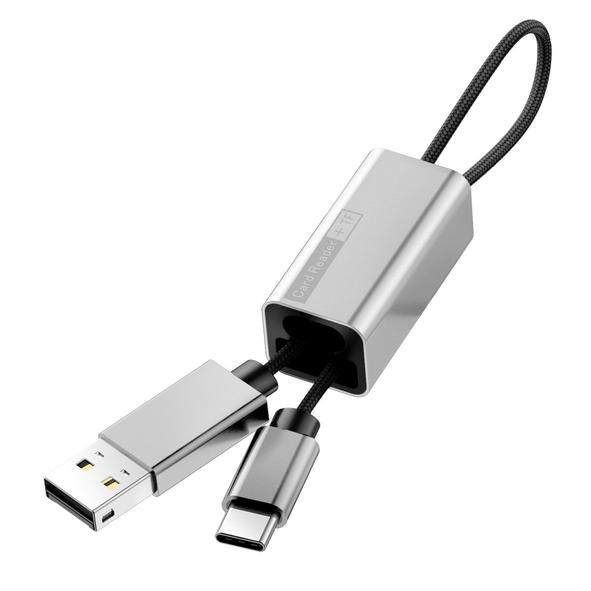Leitor de Cartões USB + Type-C Baseus Pendant 