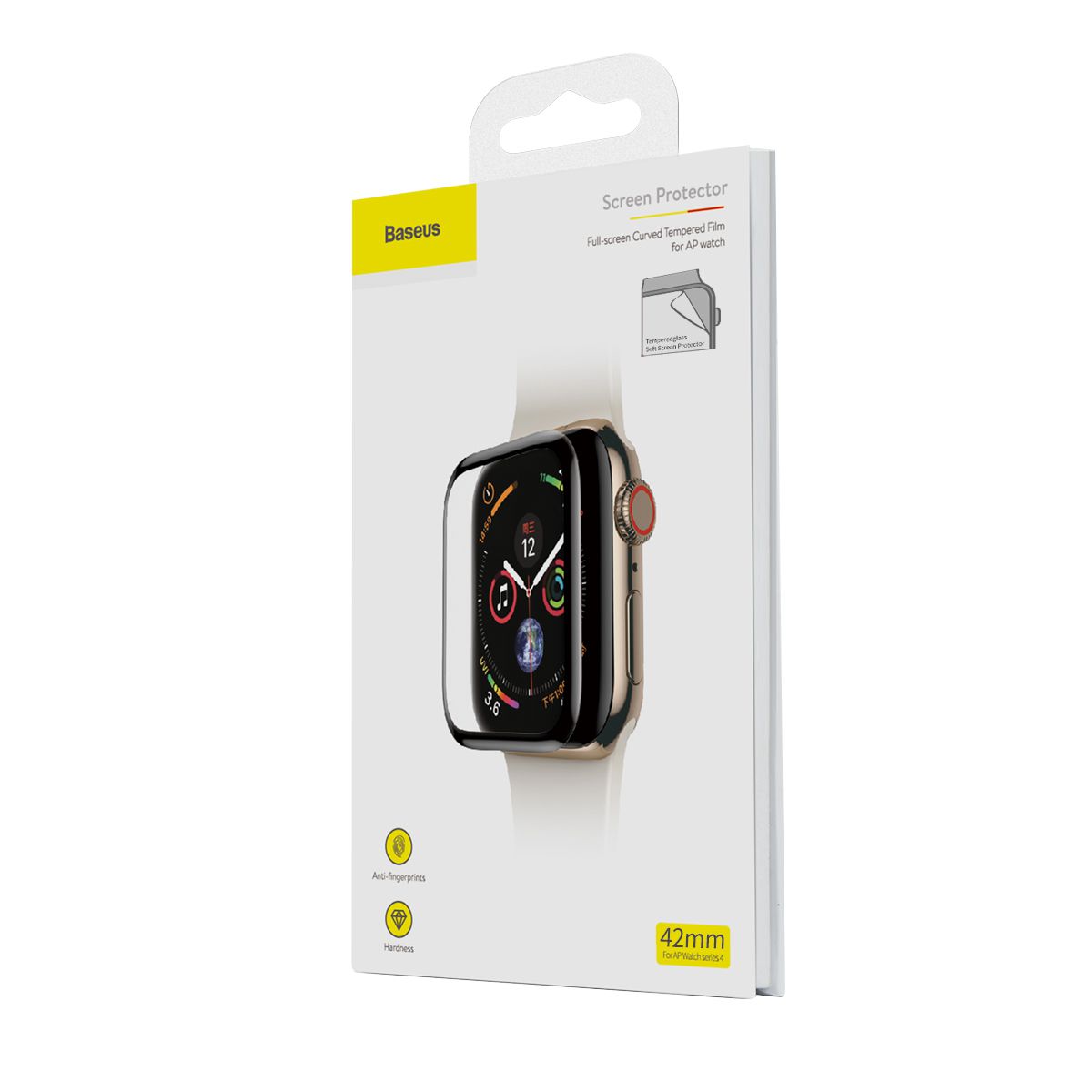 Película  de Vidro Temperado Baseus com Bordas Resistente a Quebra 42mm para Apple Watch Series 1/2/3