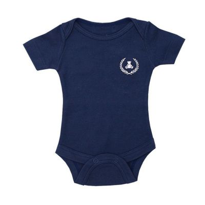 Body bebê manga curta - Azul marinho