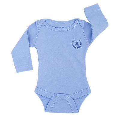 Body bebê manga longa -Azul