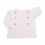 Blusa bebê com botões - Off white