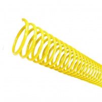 Espiral para Encadernação Amarelo 14 mm para 85 folhas 100un