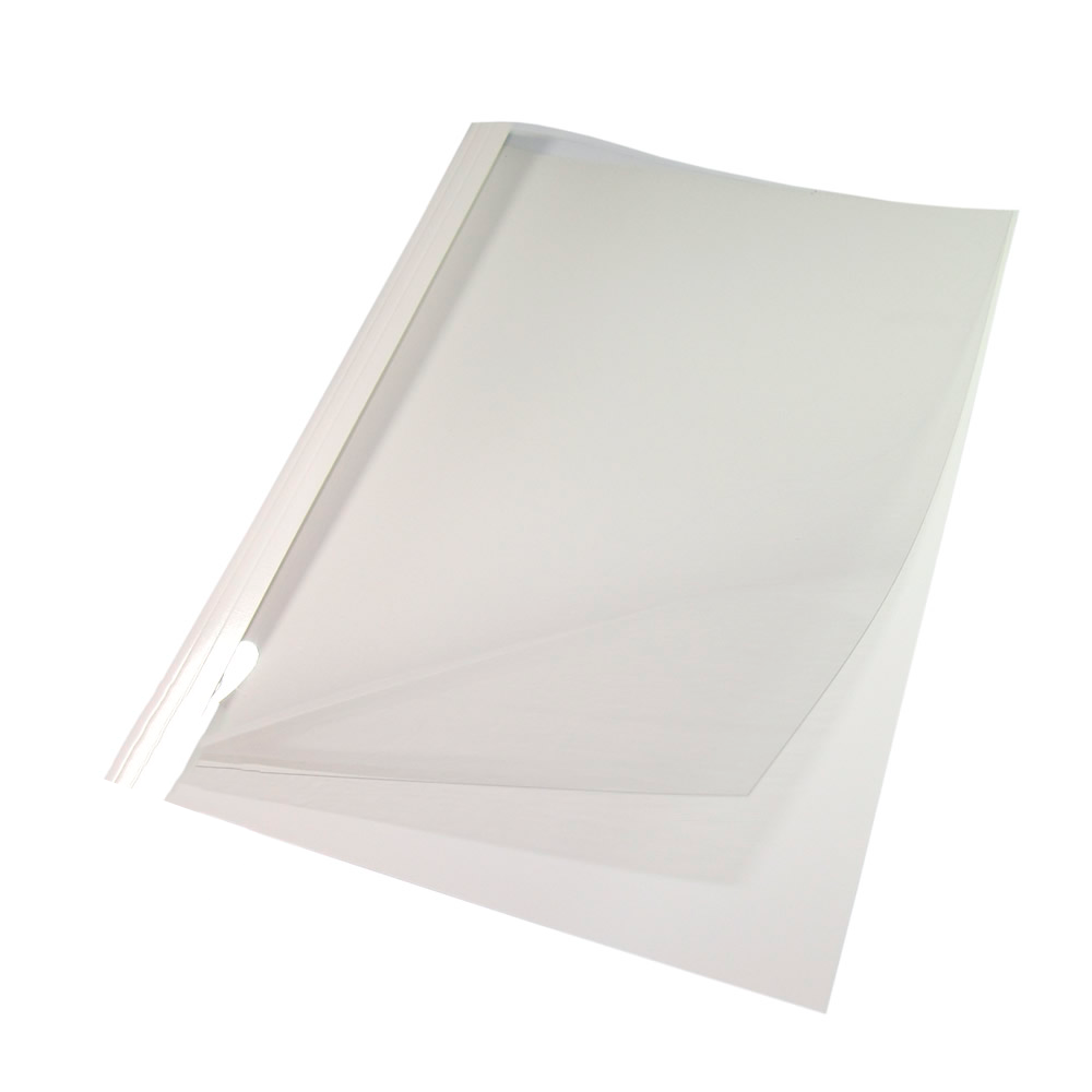 Capa Térmica Crystal Paper Branco A4 18mm 151 à 180 fls 05un