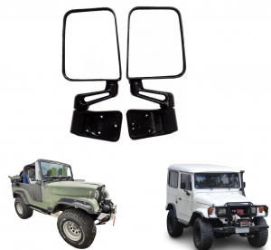 Kit Espelhos Para Jeep Ford Willys / Toyota Bandeirante Estilo Wrangler