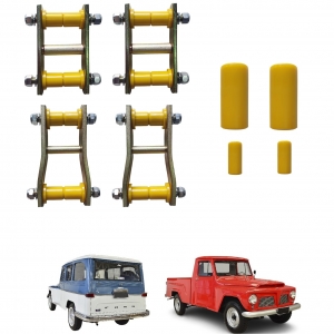 Kit Jumelo Rural Pick Up F 75 Ford Willys Com Buchas / Fixas