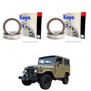 Kit Rolamento Interno/Externo Cubo Dianteiro Toyota Bandeirante Até 1980