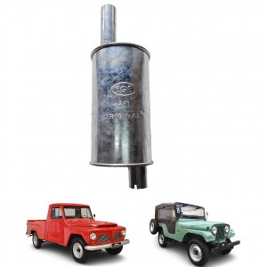 Silencioso Jeep Rural F 75 Ford Willys 6 Cilindros 1946 / 1975