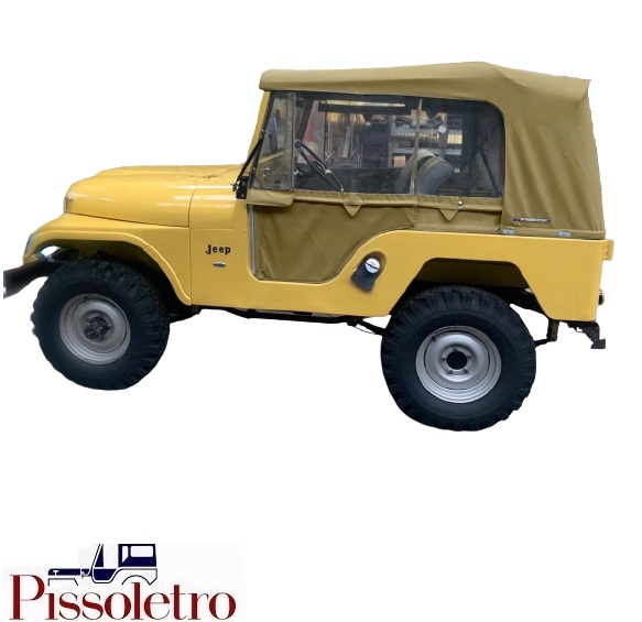Capota Conversivel Bege Jeep Ford Willys Cj5 Pissoletro