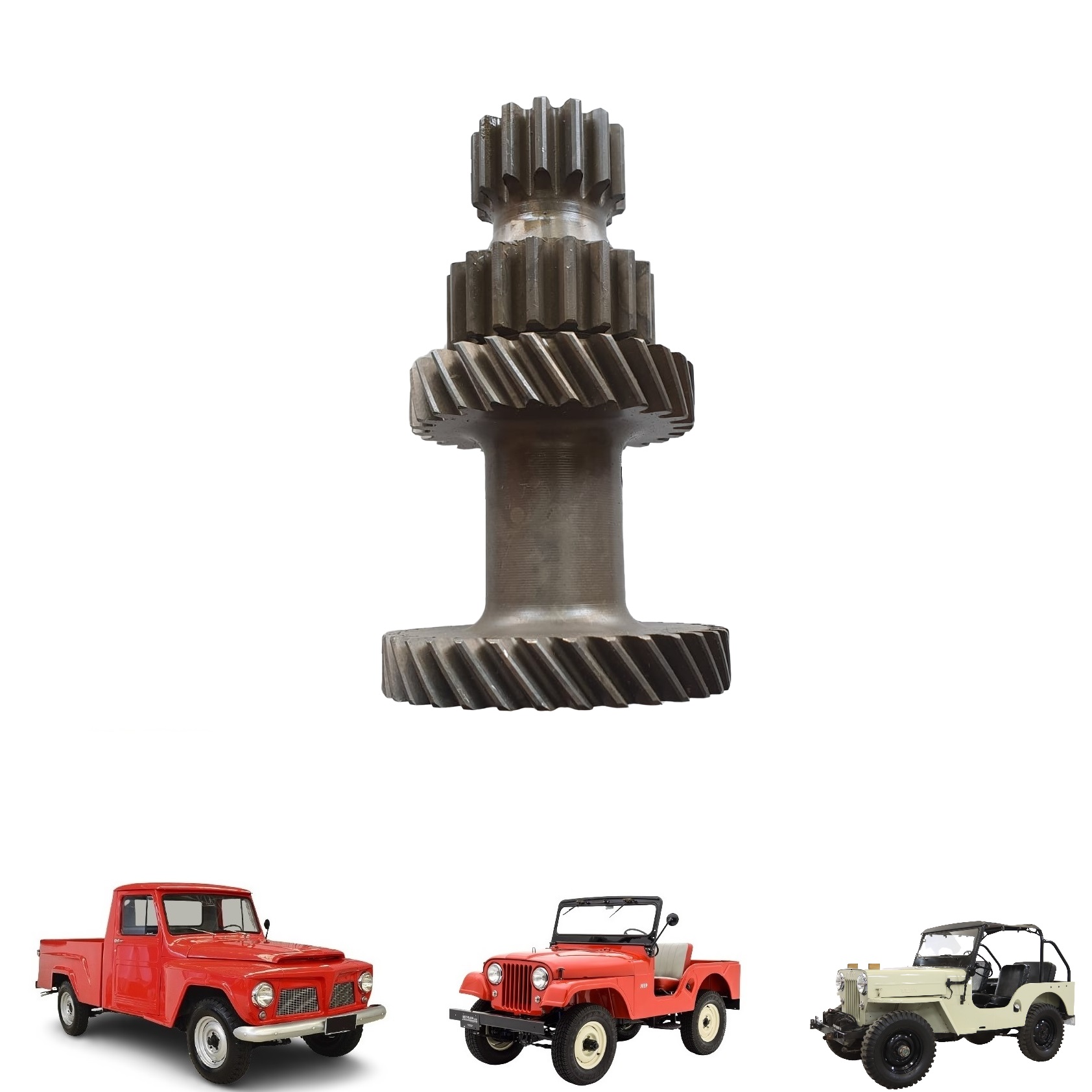 Carretel Do Câmbio 3 Marchas 1 Seca Jeep Rural F 75 Ford Willys