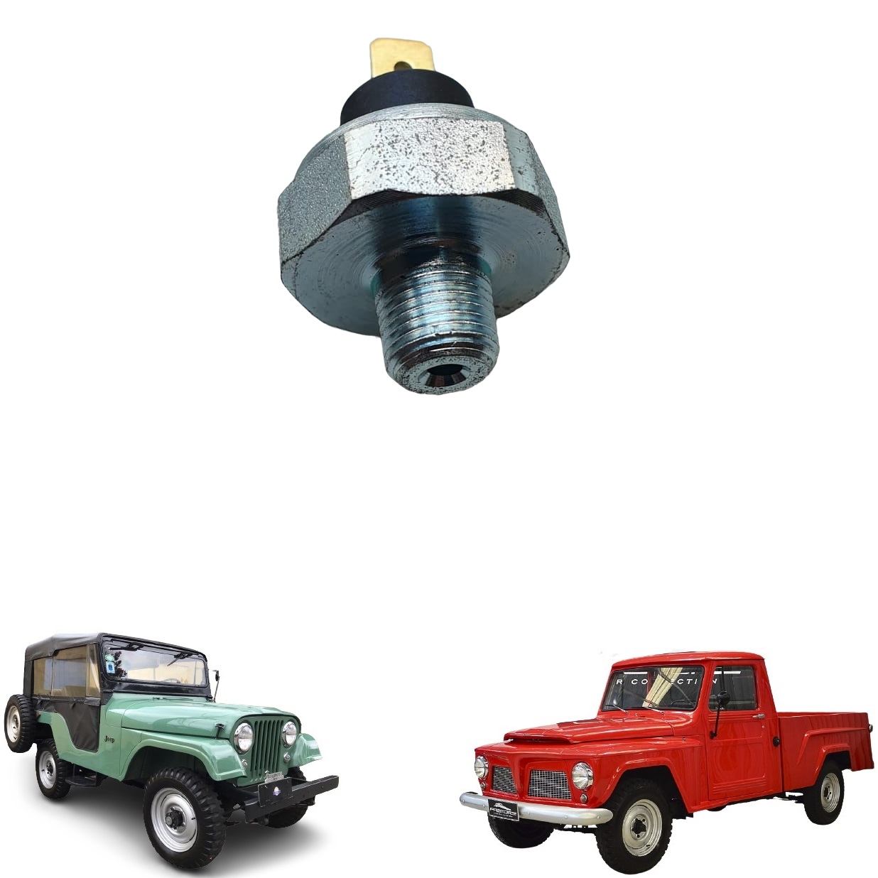Sensor De Óleo do Motor Jeep / Rural / F 75 Ford Willys 1942 / 1971