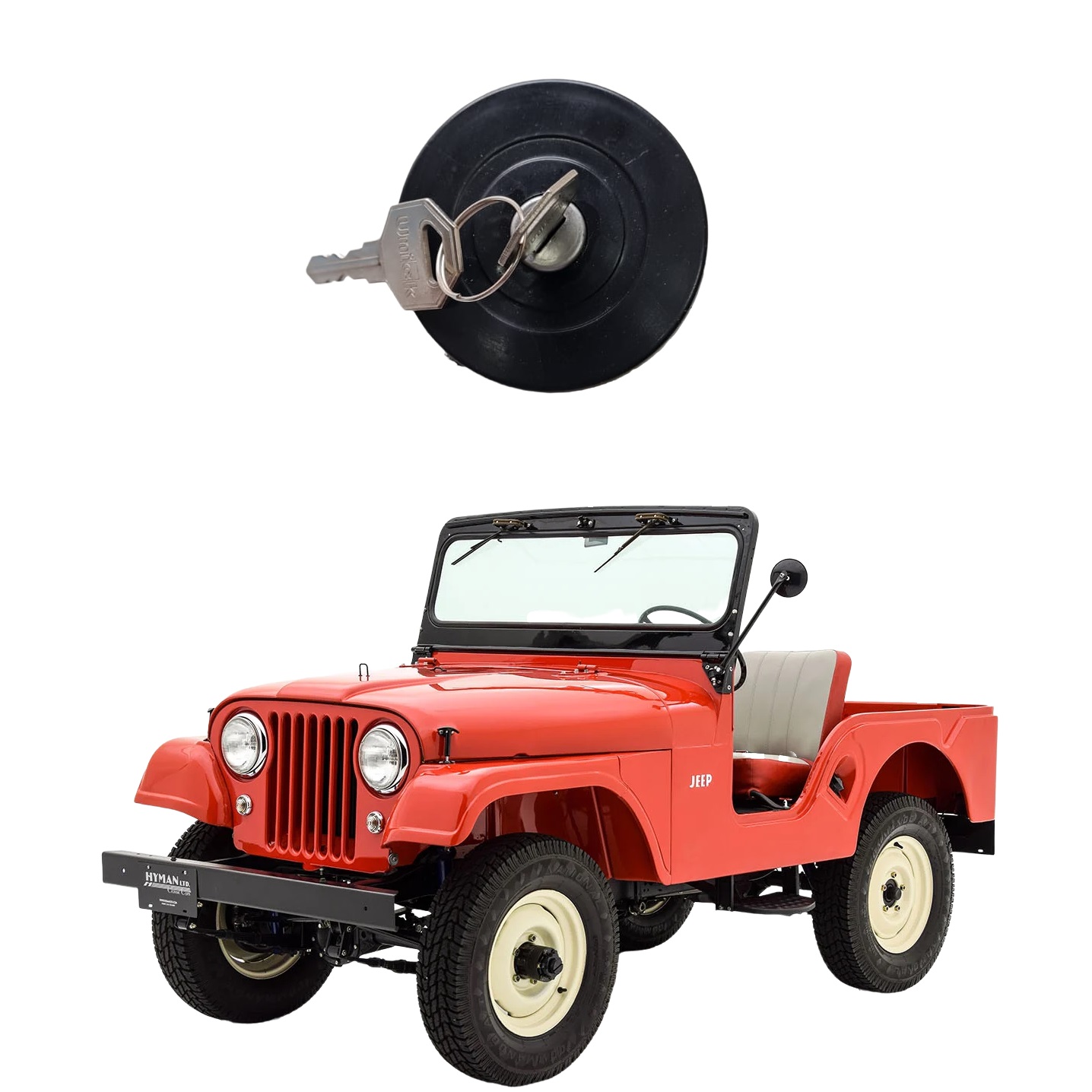 Tampa Do Tanque Jeep CJ5 / Rural / F 75 Ford Willys 66/83