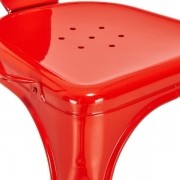 Cadeira Design Modelo Tolix Pelegrin PEL1518 Vermelha