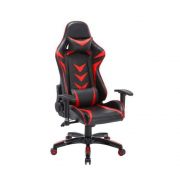 Cadeira Pelegrin Pel-3003 Gamer Couro Pu Preta E Vermelha