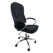 Cadeira Presidente Pelegrin PEL-8128 Dispositivo de Massagem Couro PU Preta