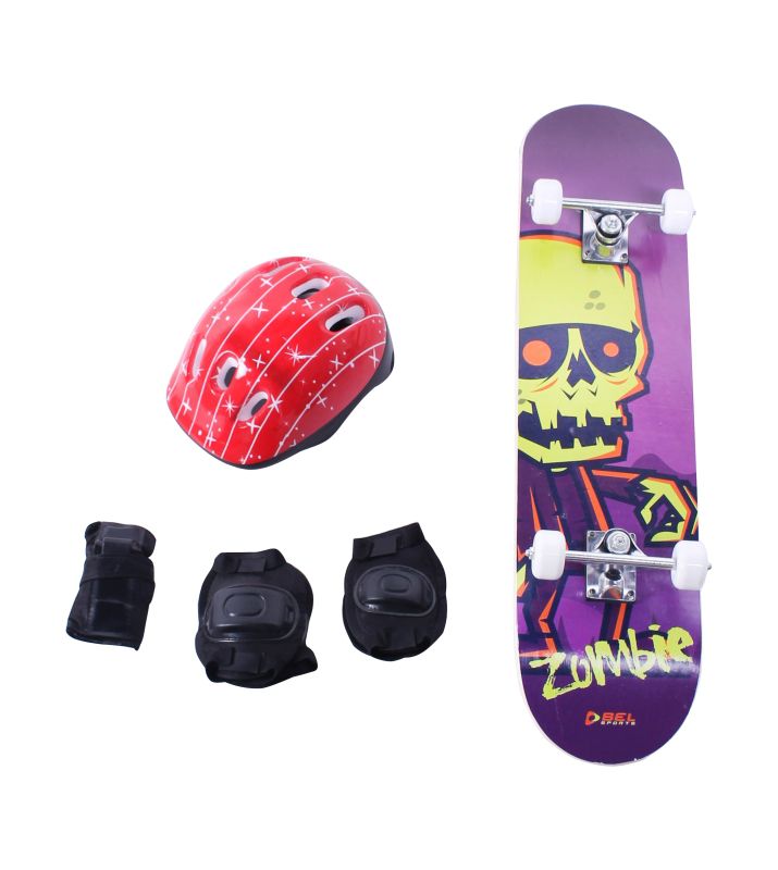 Kit Proteção Completo + Skate Radical - Bel Sports