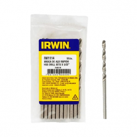 Broca Aço Rápido 5/32" 3,57mm IW1114 - Irwin