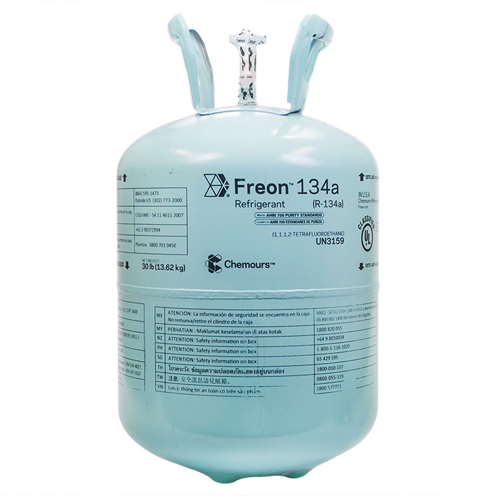 Gás ou Fluido Refrigerante Freon 134a R-134a DAC 13,62Kg Chemours