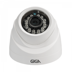 Câmera Giga GS0001 Dome Analógica 960 Plus IR 20M (960TVL | 494p | 3.2mm | Plast)
