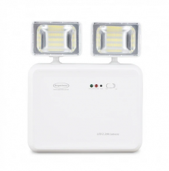 Iluminação de Emergência Segurimax LED 2200 Lumens 2 Faróis