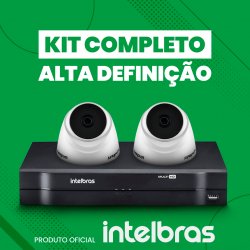 Kit Intelbras completo alta definição - 2 câmeras internas - HD