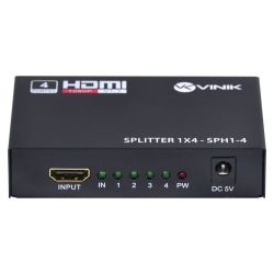 Splitter HDMI Full HD 3D Digital (1 Entrada x 4 Saídas)