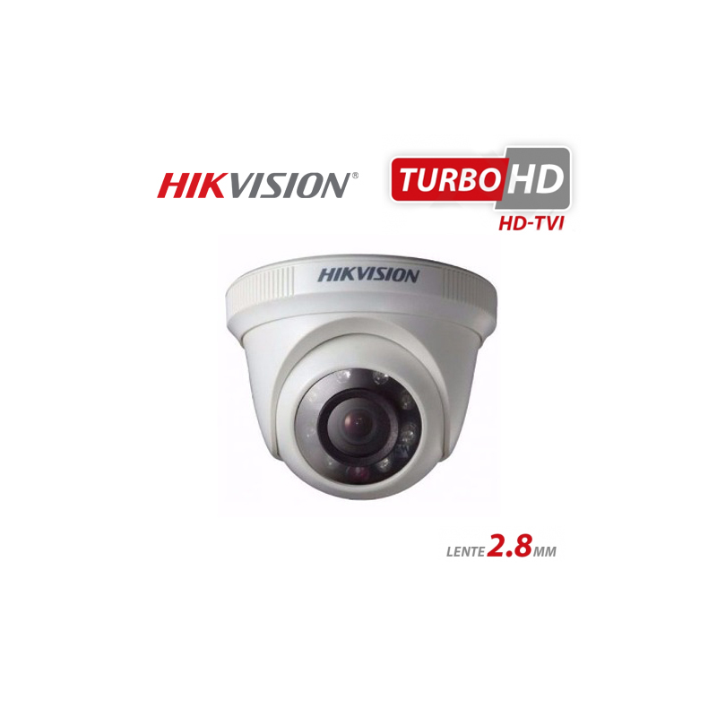 Câmera Hikvision Dome HD-TVI Turbo HD (1.0MP | 720p | 2.8mm | Plast) - CFTV Clube | Brasil