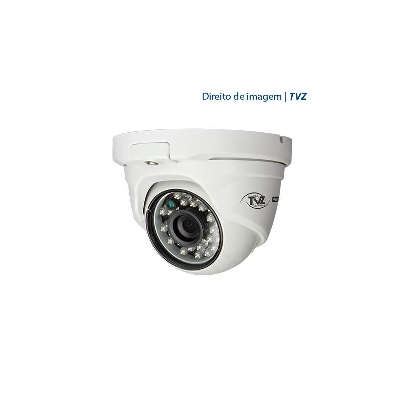 Câmera TVZ Dome Flex HD 4DM2 Full HD (2.0MP | 1080p | 2.8mm | Metal)  - CFTV Clube | Brasil