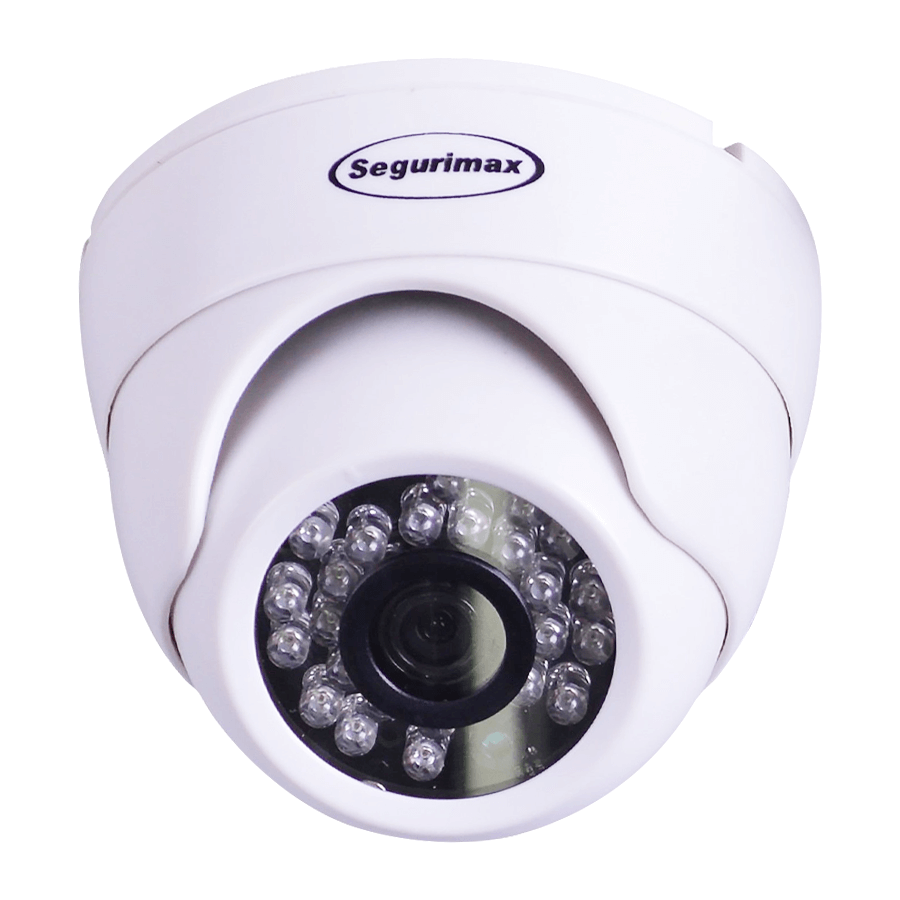 Câmera Segurimax Dome 4 em 1 HD Lente Focada (1.0MP | 720p | 3.6mm | Plástico)  - CFTV Clube | Brasil