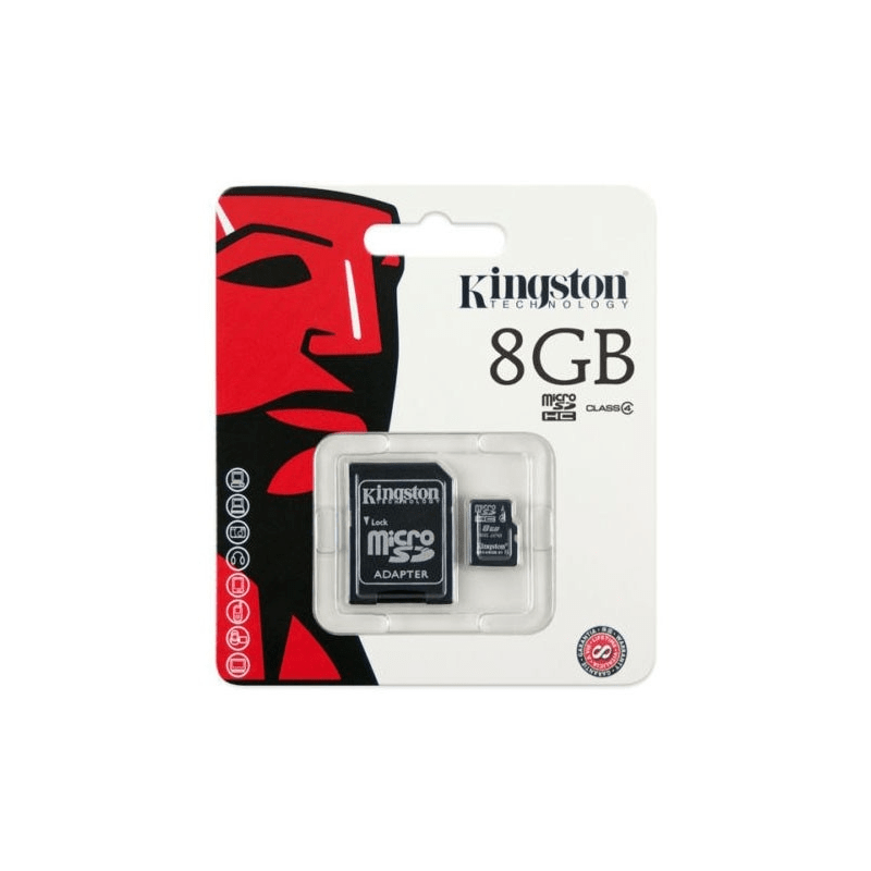 Cartão de Memoria Micro SD 8GB Kingston - CFTV Clube | Brasil