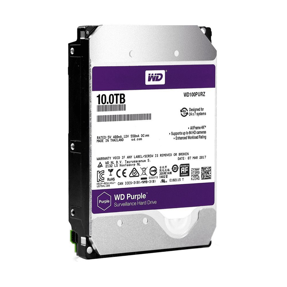 HD Sata Western Digital (WD) Purple 10TB - Sugerido pela Intelbras - CFTV Clube | Brasil