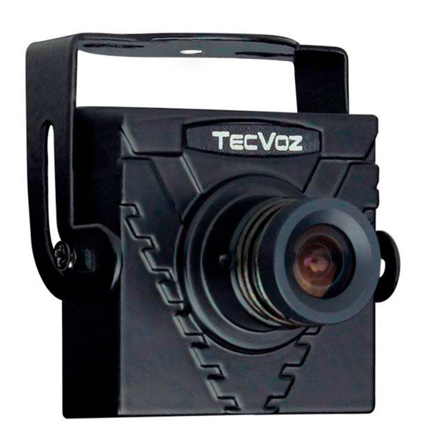 Mini Câmera Tecvoz (420TVL | 1/3 | 3.6mm)  - CFTV Clube | Brasil