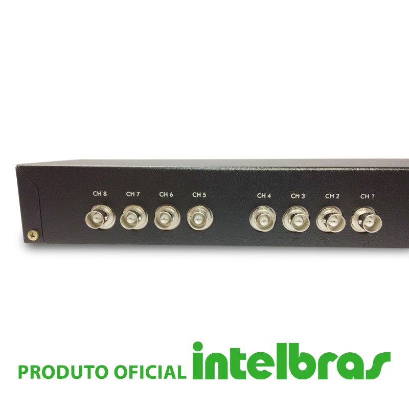 Rack Power Balun 08 Canais Intelbras VBP A08c  - CFTV Clube | Brasil