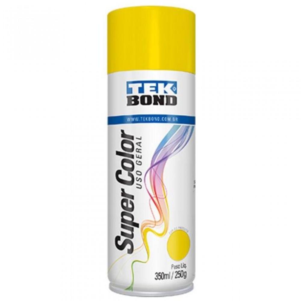 Tinta Spray Uso Geral 350ml Amarelo Tekbond