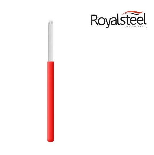 Lâmina Ultra Blade Royal Steel (Anvisa) - 9 Pontas Flex Circular Vermelha  - Misstética