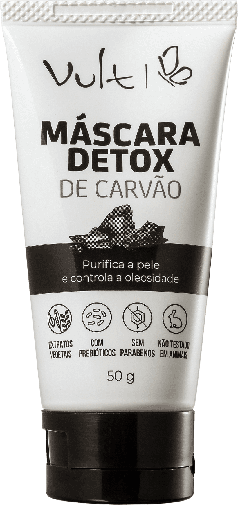 MÁSCARA FACIAL DETOX DE CARVÃO- VULT (50ML) - Misstética