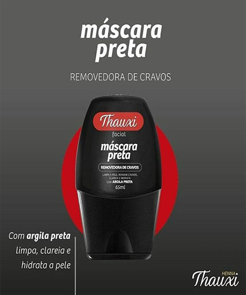 MÁSCARA PRETA REMOVEDORA DE CRAVOS - THAUXI (65ML) - Misstética