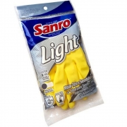 Luva Látex Multiuso Light Amarela M CA43301 Sanro