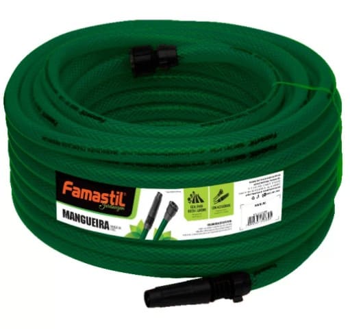 Mangueira Trançada Verde com Kit 15m Famastil