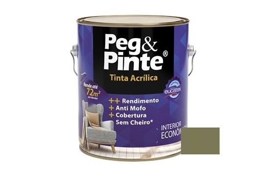 Tinta Peg&Pinte Acrílica Concreto 3,6 Litros Eucatex